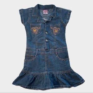 Y2K BEDAZZLE DENIM DRESS